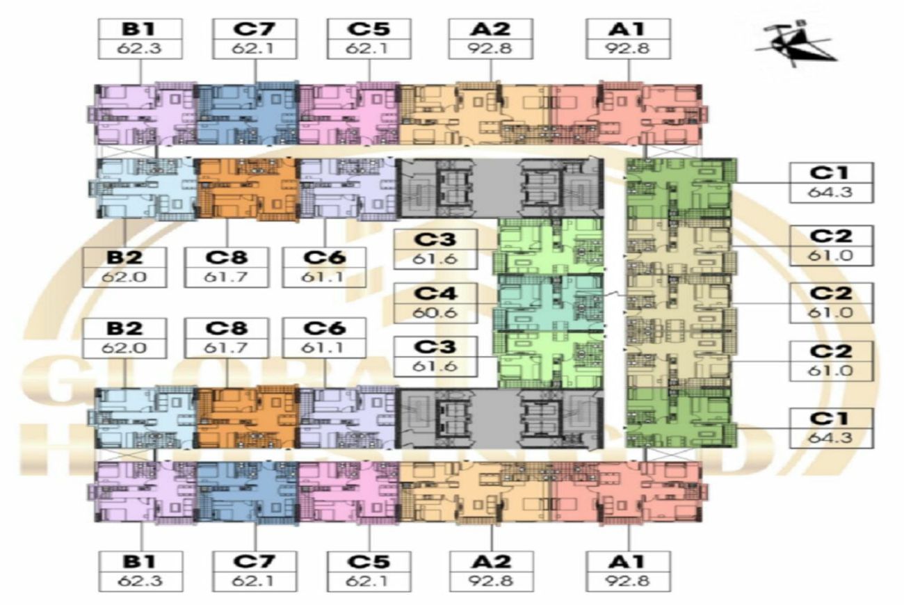 Mặt bằng King Crown Center Thủ Đức