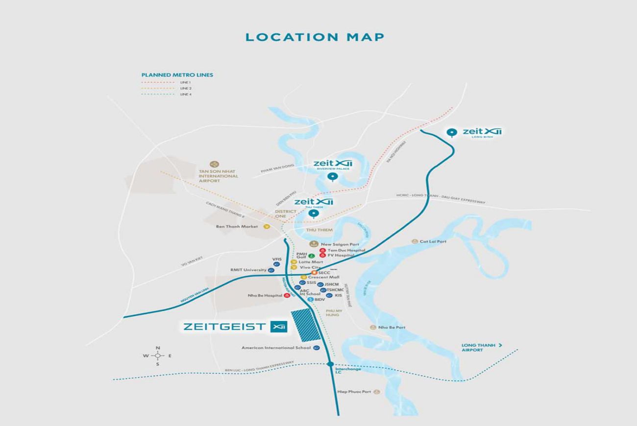 Vị trí Zeit Xii River County Nhà Bè