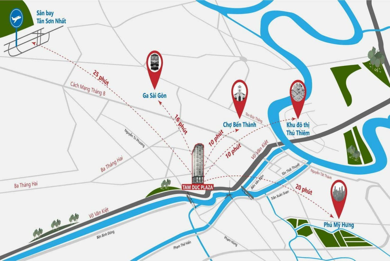 Vị trí căn hộ Tam Đức Plaza Quận 5