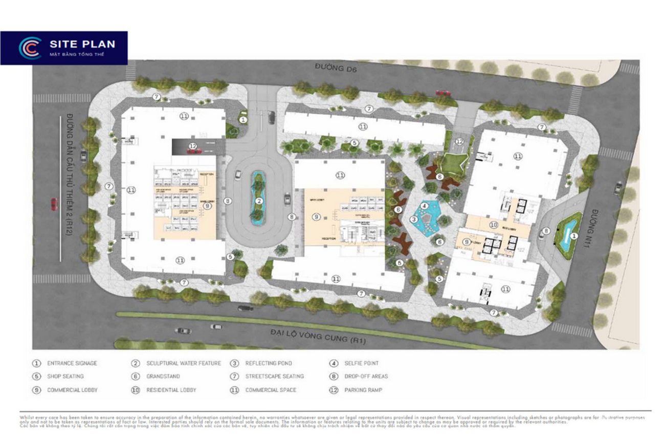 Mặt bằng dự án The Crest Residence Quận 2