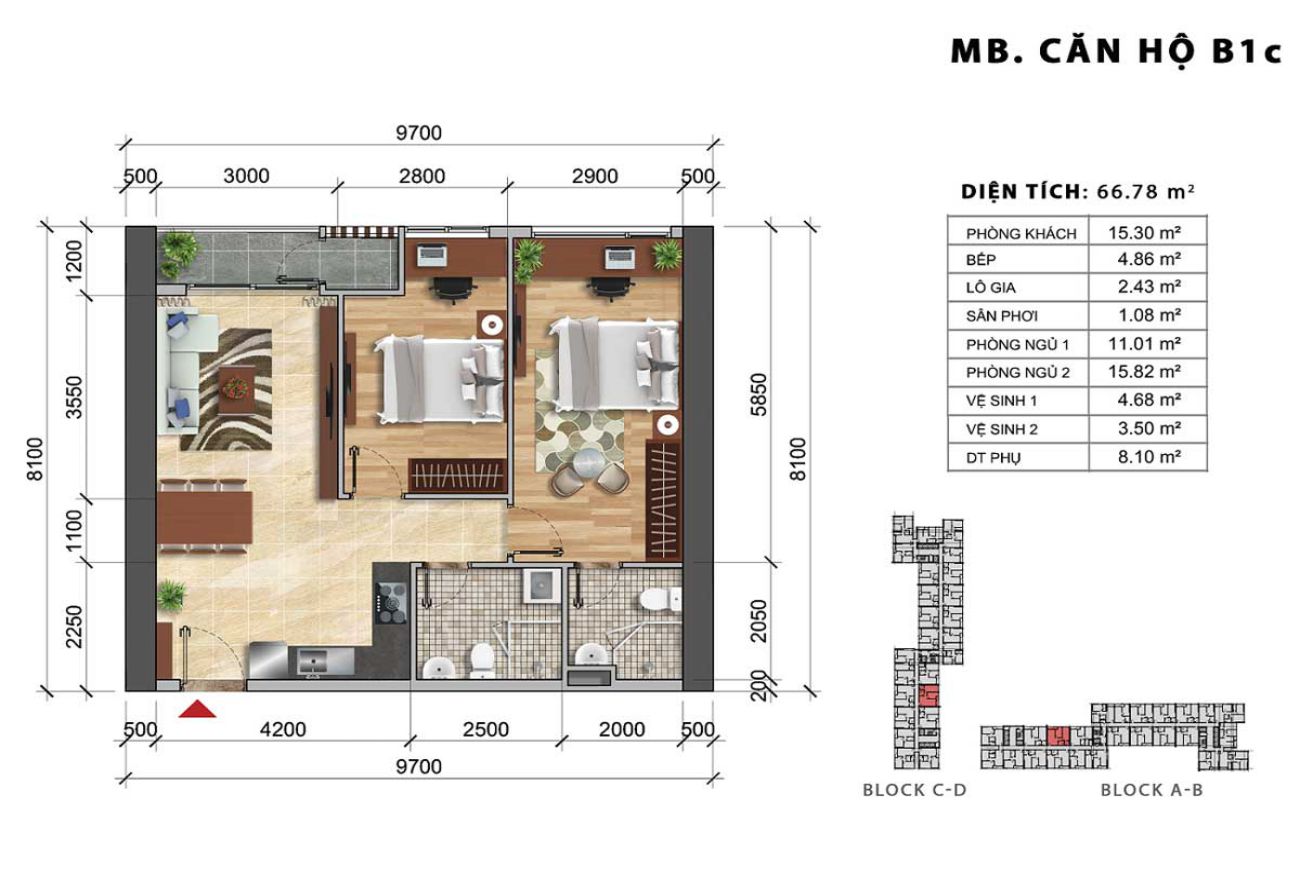 Thiết kế Charmington Iris Quận 4