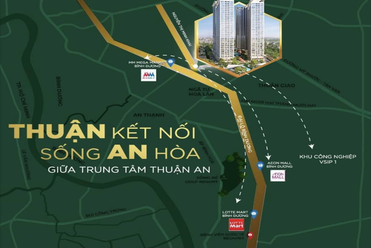 Vị trí căn hộ Anderson Park Bình Dương