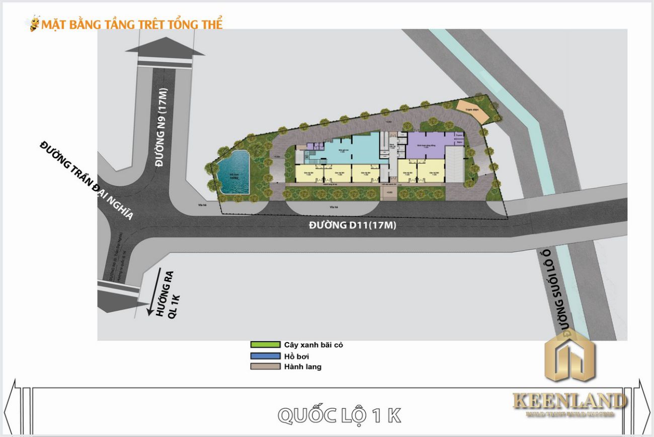 Mặt bằng dự án Bcons Bee Bình Dương