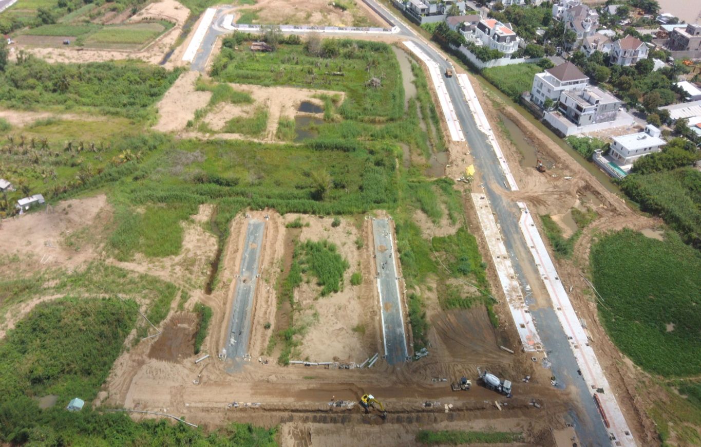 Tiến độ xây dựng tháng 07/2021 tại Cồn Khương Diamond City Cần Thơ