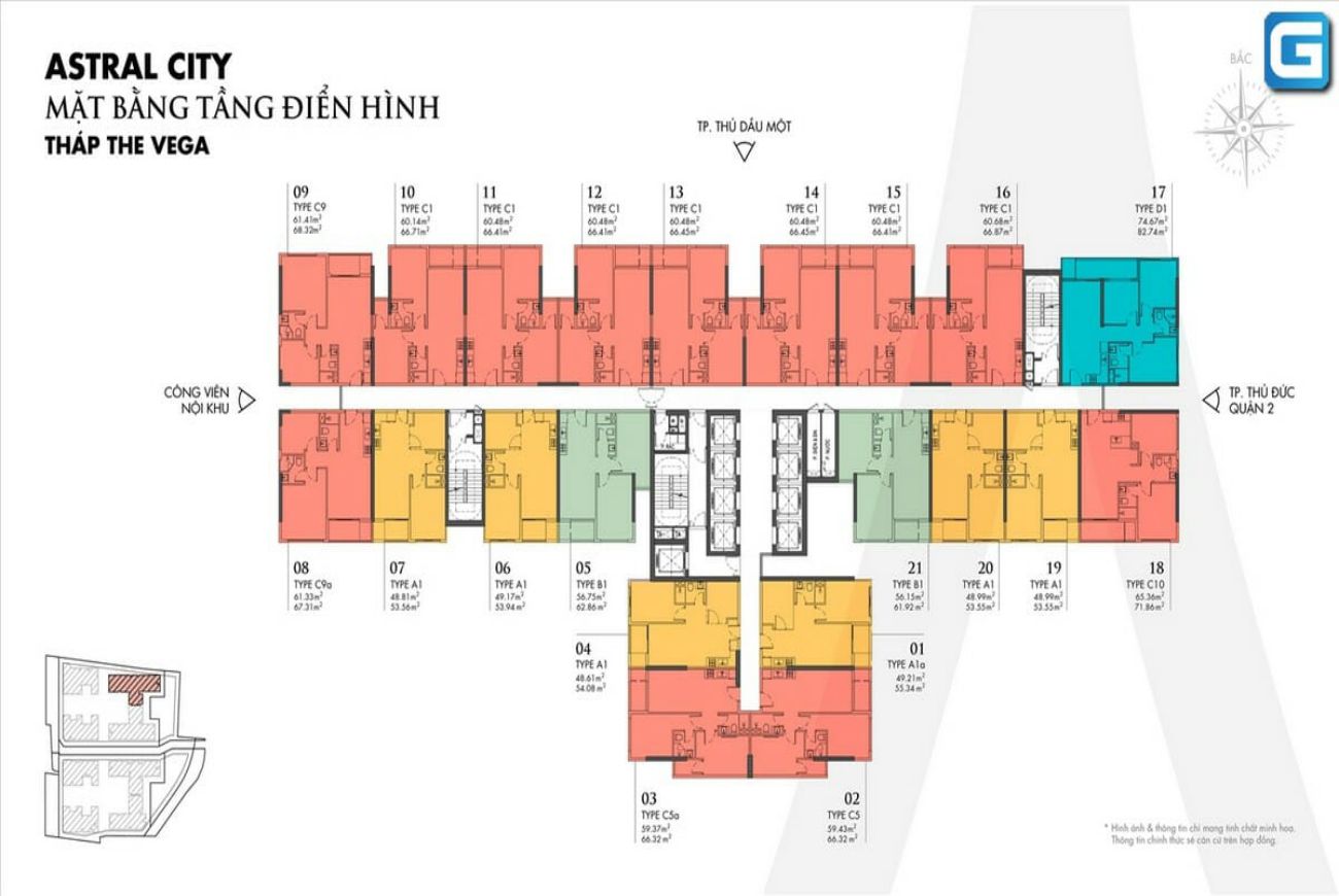 Mặt bằng dự án Astral City Bình Dương