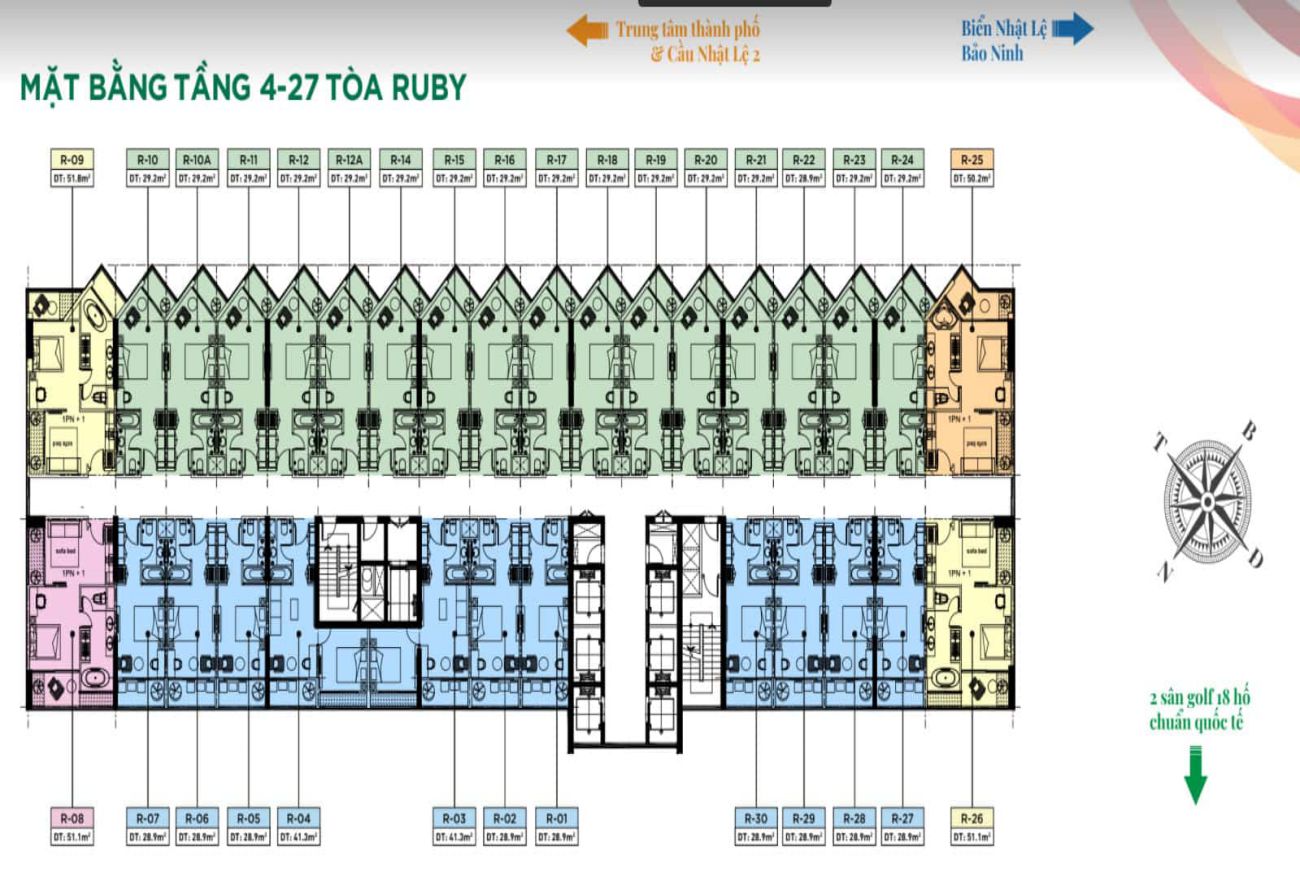 Mặt bằng Dolce Penisola