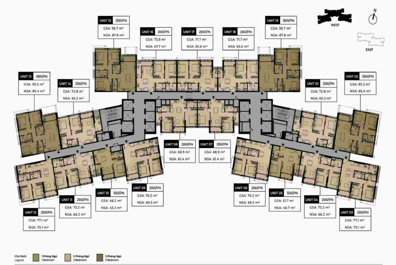 Mặt bằng Masteri Lumière Riverside