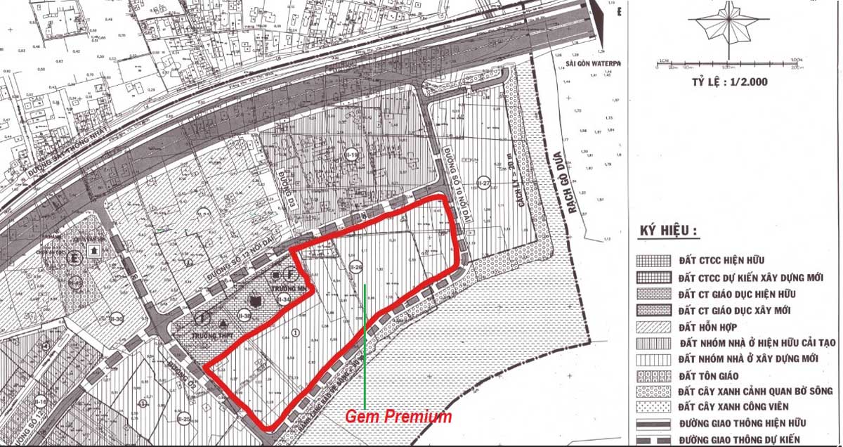 Mặt bằng dự án Gem Premium Thủ Đức