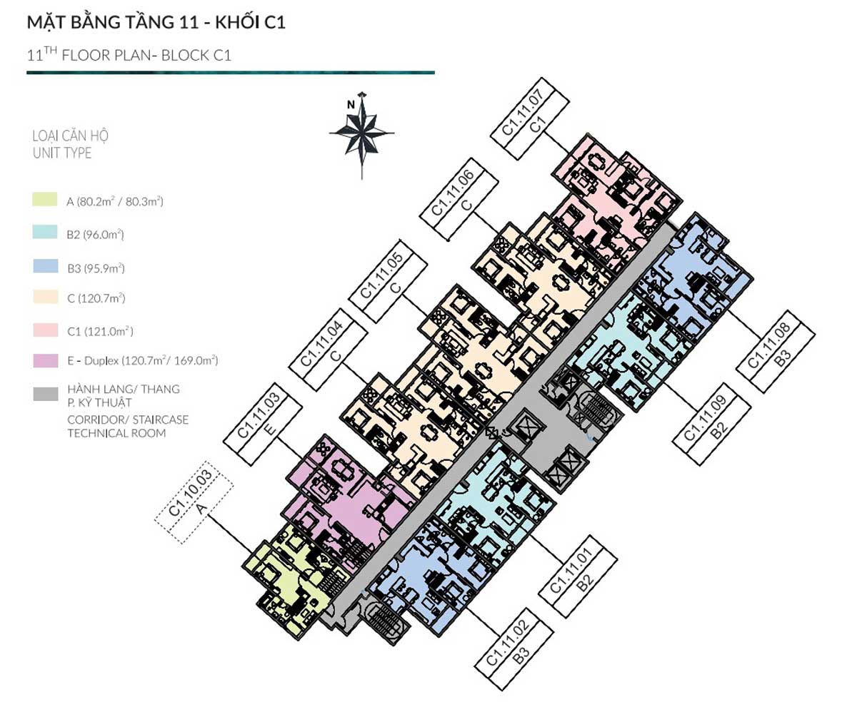 mat bang tang 11 khoi c1 diamond centery