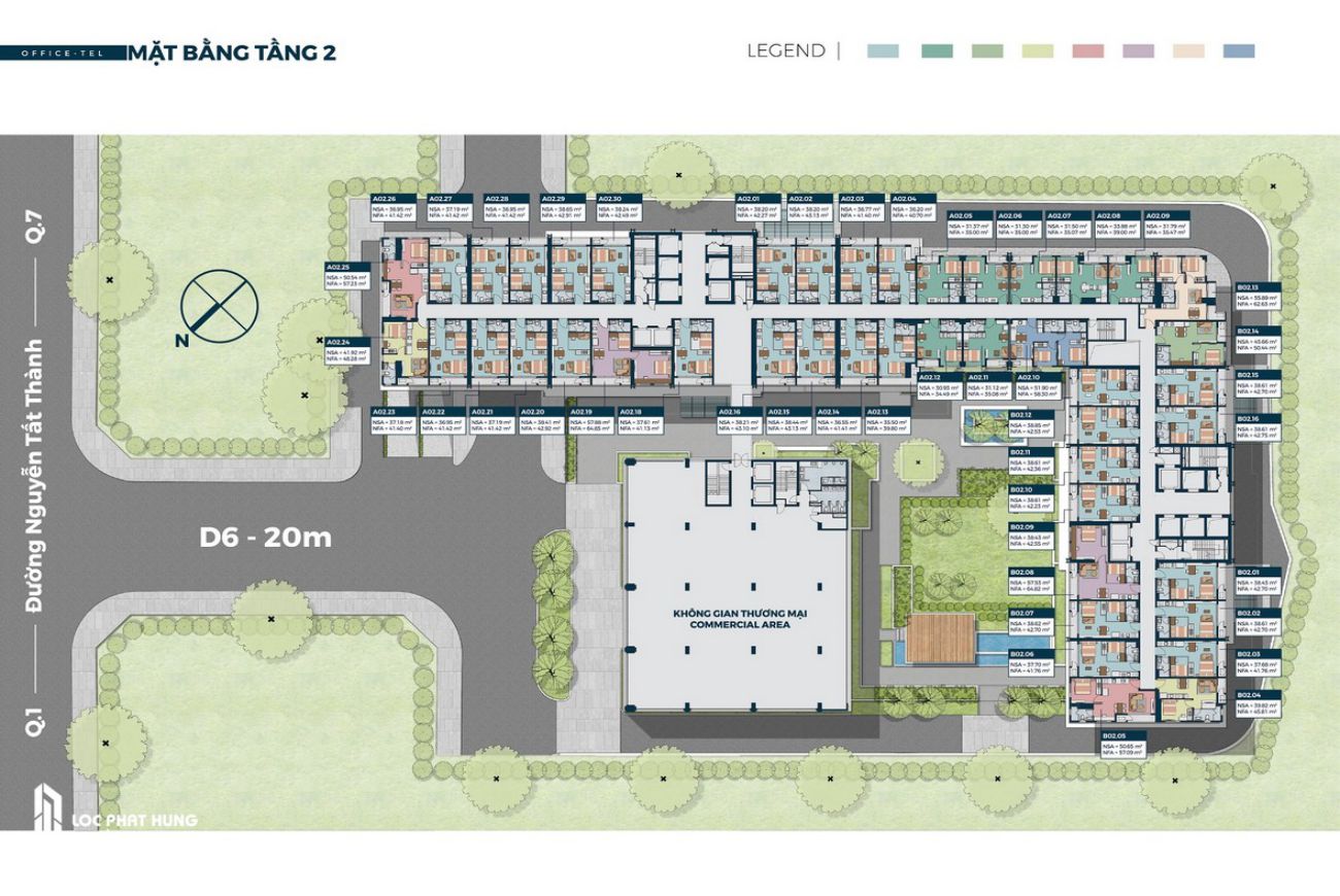 Mặt bằng dự án Lancaster Legacy Quận 1