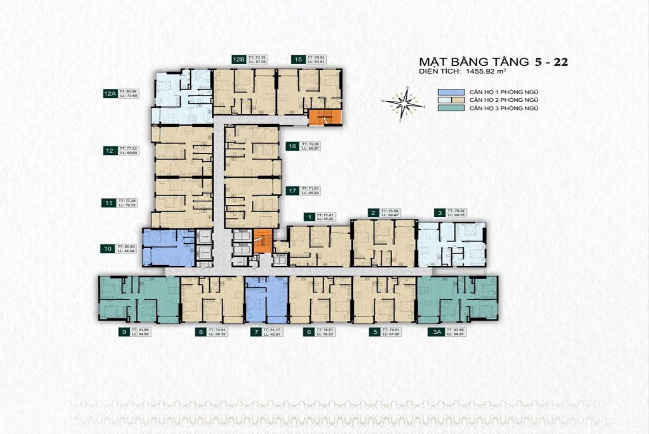 Mặt bằng dự án Venus Luxury Quận 5