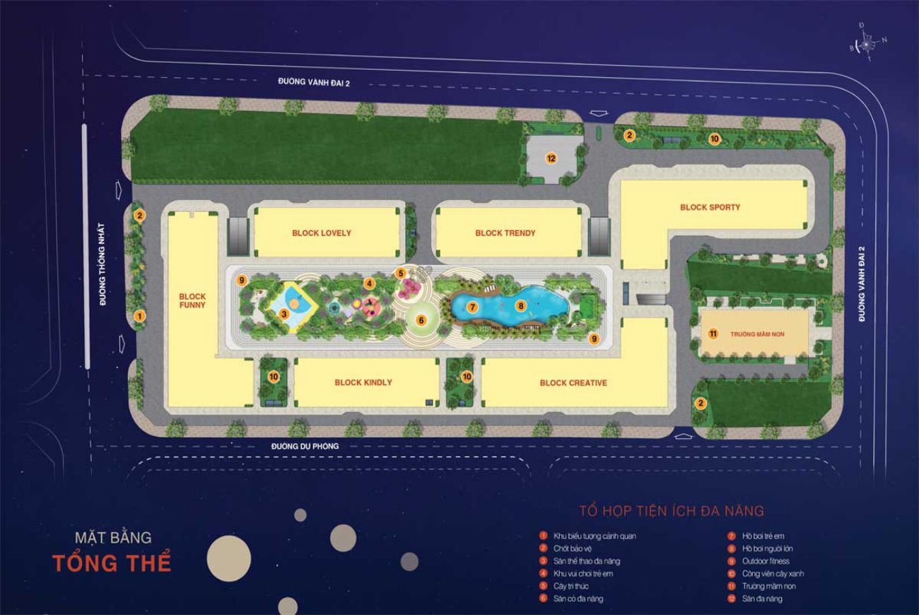 Mặt bằng dự án New Galaxy Bình Dương