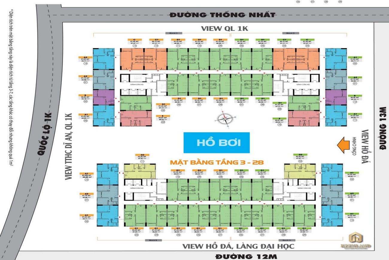 Mặt bằng Bcons Plaza Dĩ An