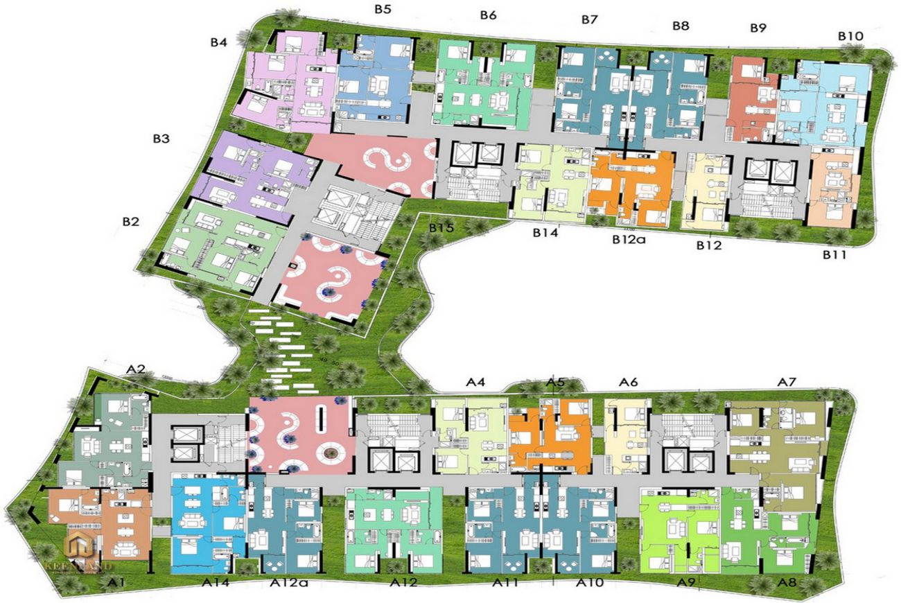 Mặt bằng dự án căn hộ chung cư Sky Park Bình Chánh