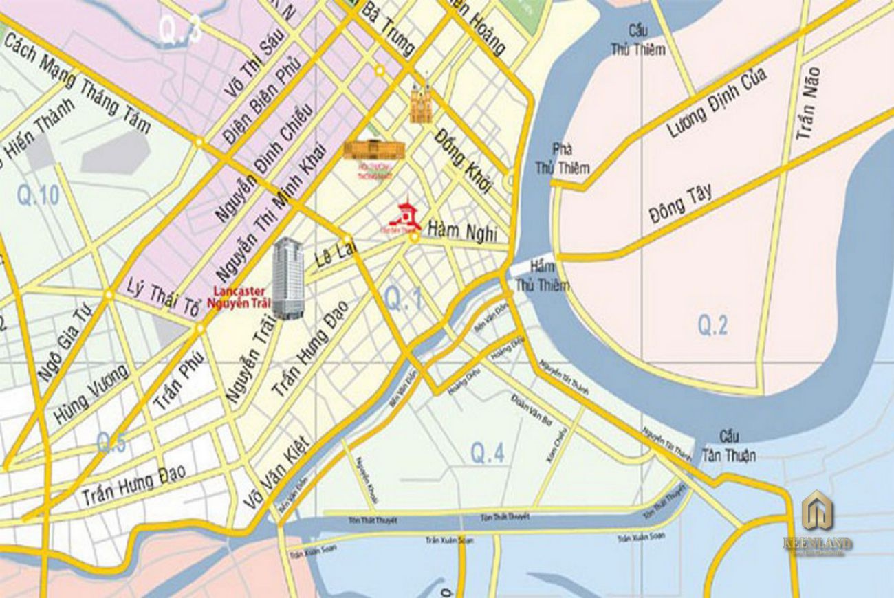 Vị trí căn hộ Lancaster Legacy Quận 1