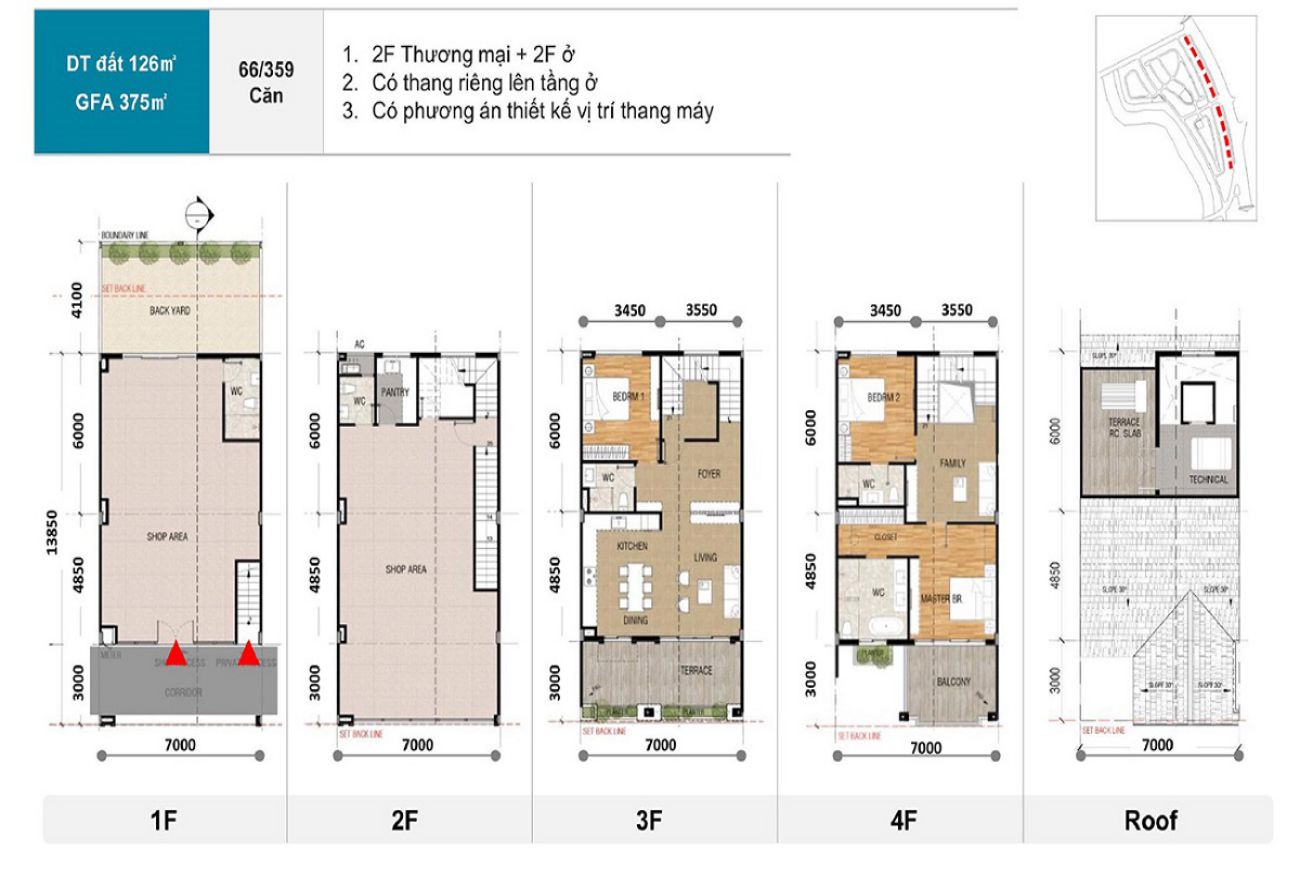 Mặt bằng Zeit Xii River County Nhà Bè