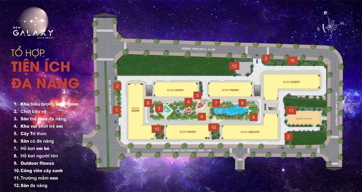 Tiện ích nội khu New Galaxy Bình Dương