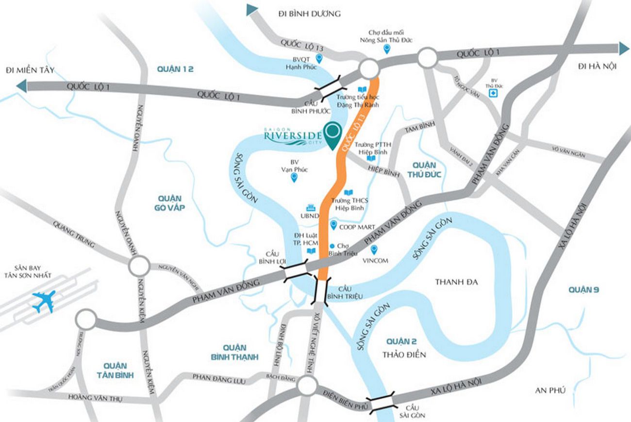 Vị trí căn hộ LDG River Thủ Đức
