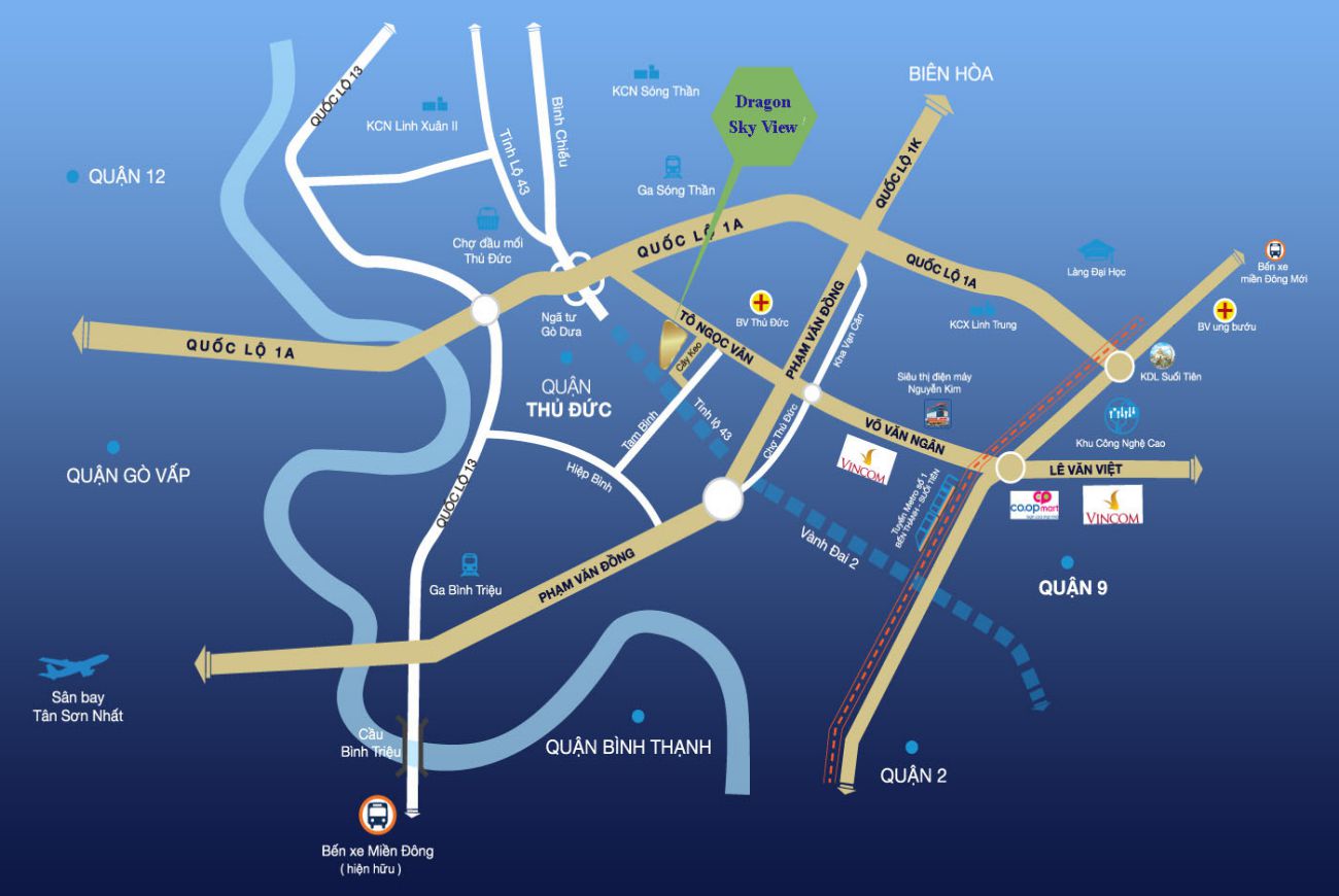 Vị trí Dragon Sky View Thủ Đức