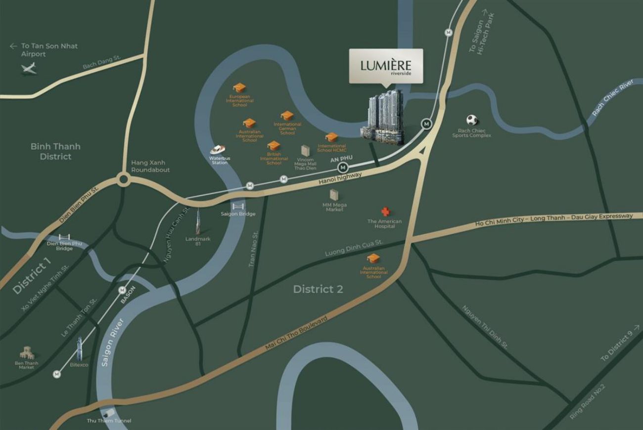 Vị trí Masteri Lumière Riverside
