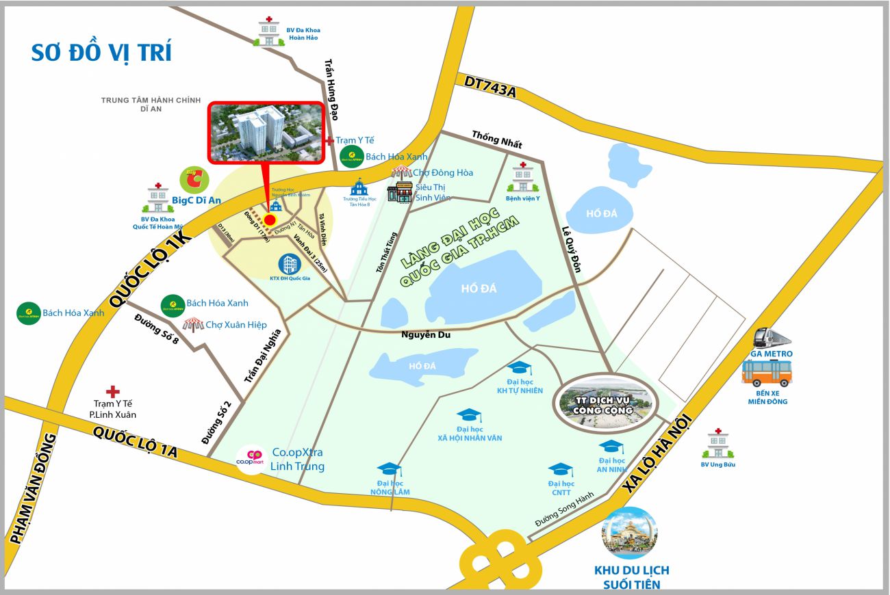 Vị trí căn hộ 9X Next Gen Bình Dương