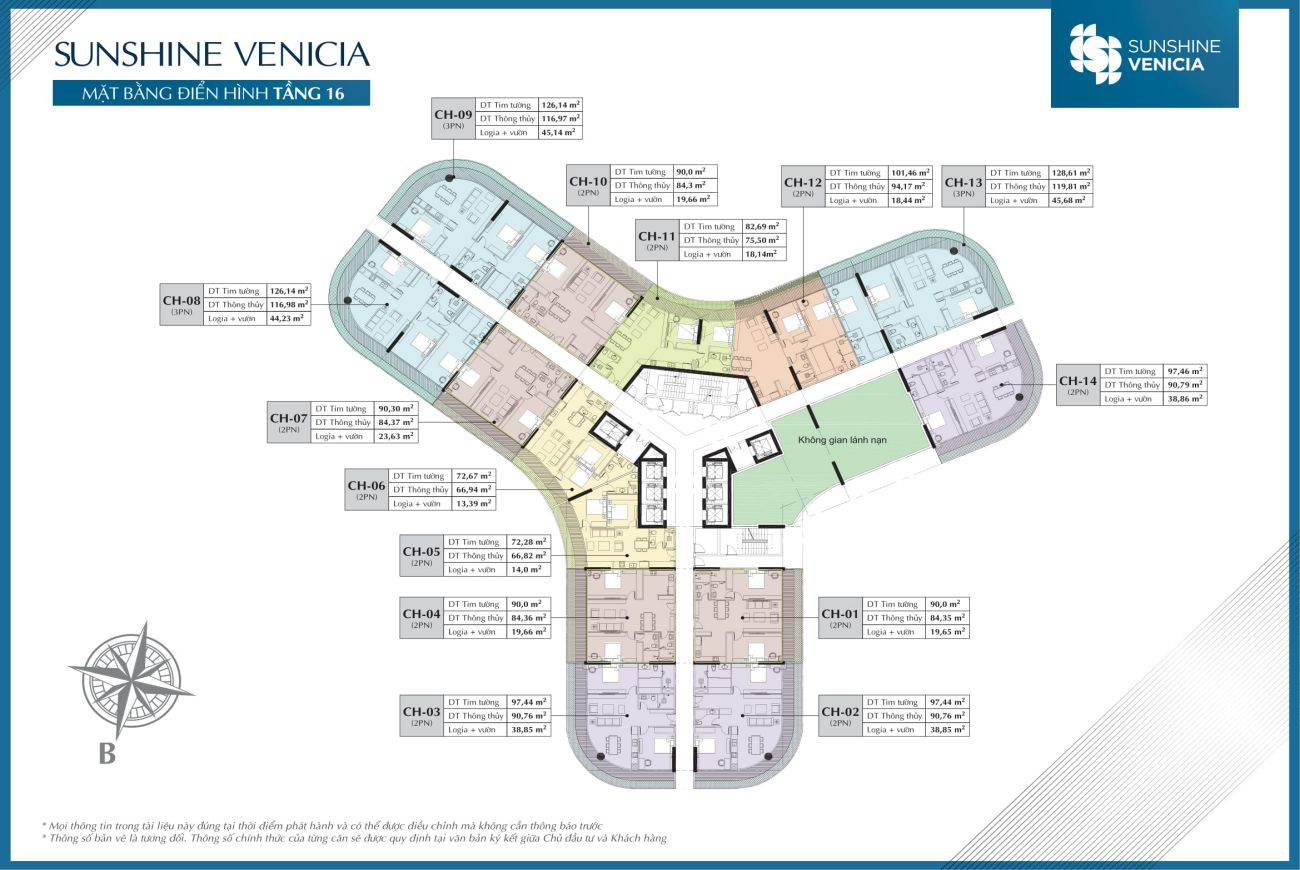 Mặt bằng dự án Sunshine Venicia Quận 2