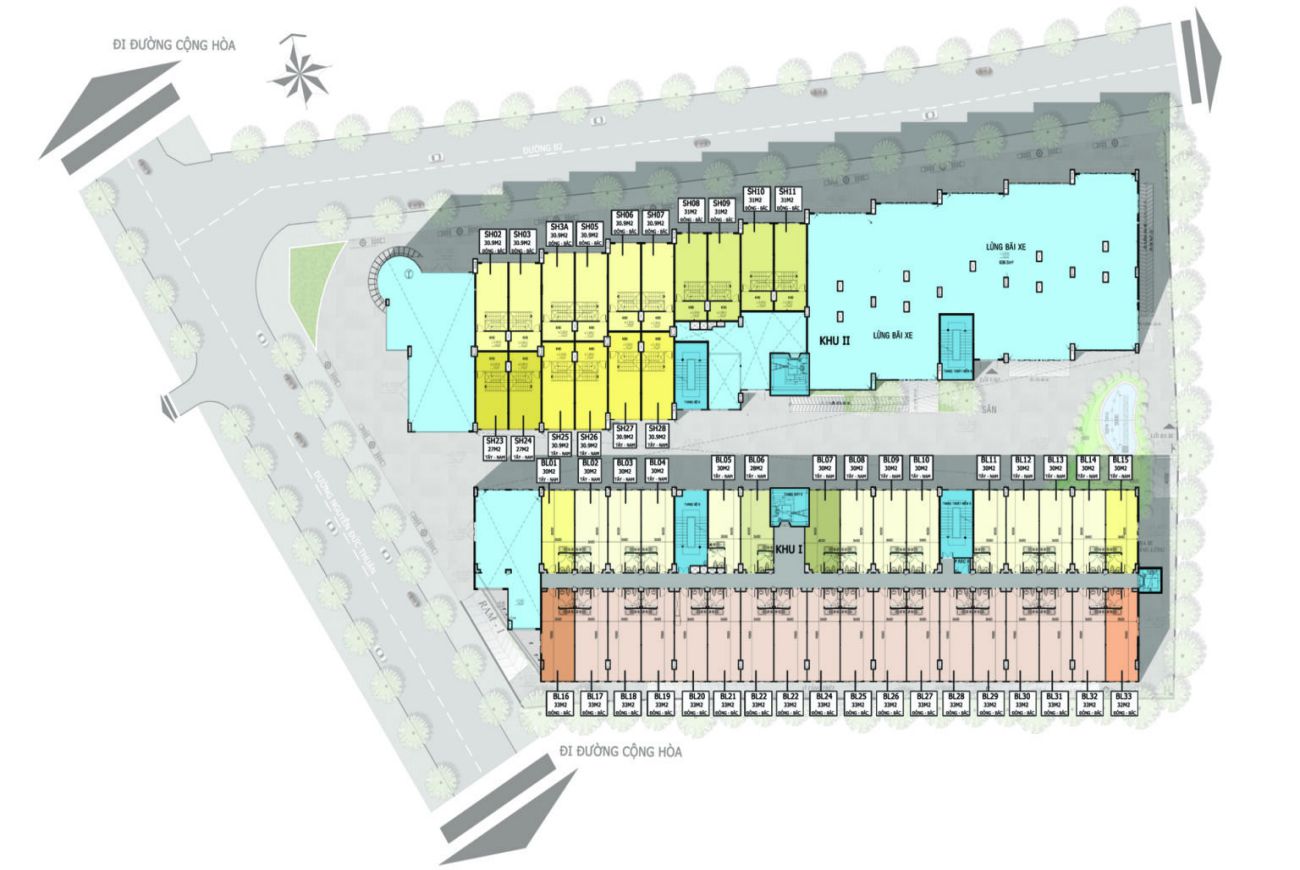 Mặt bằng dự án Diyas Sky Tân Bình