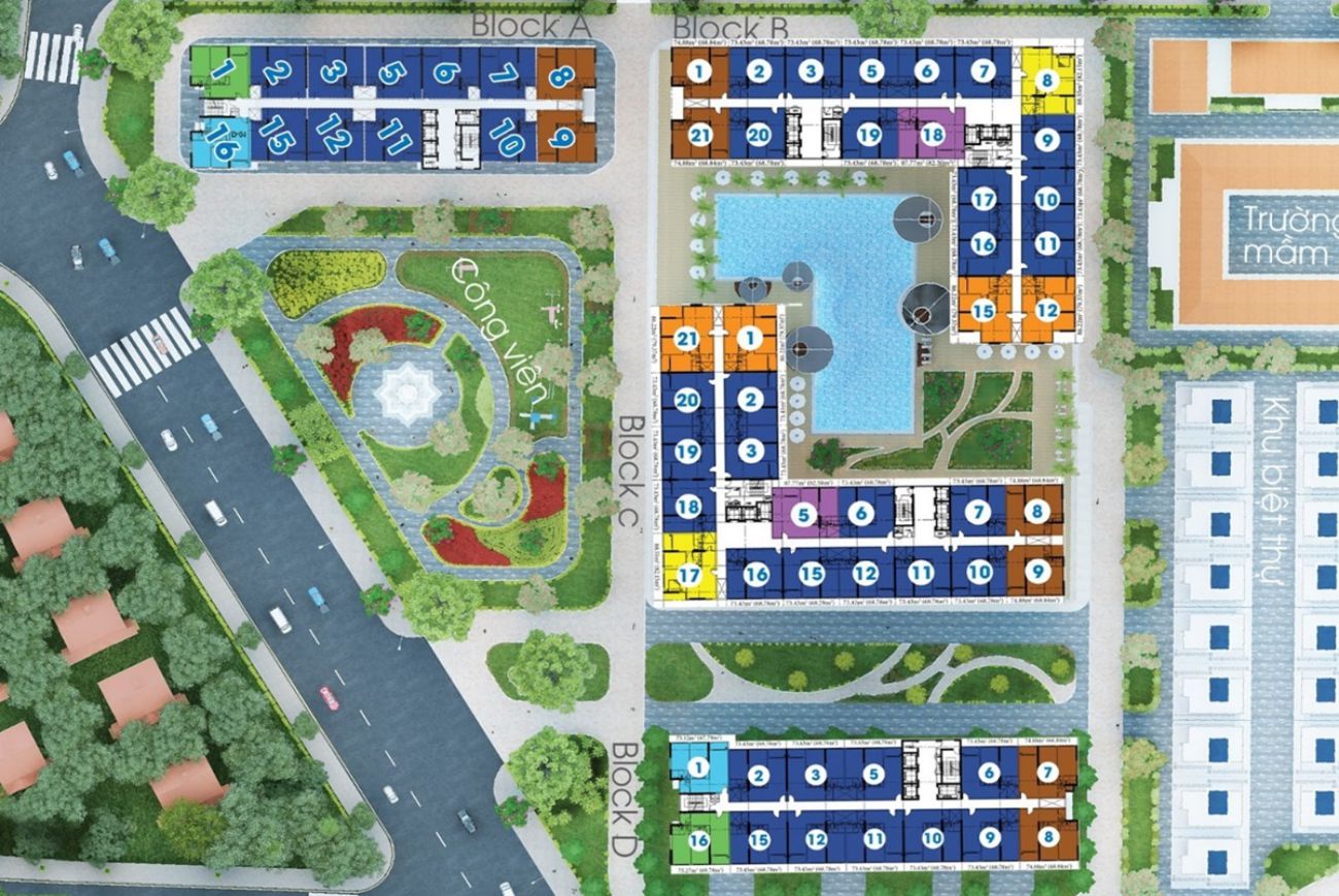 Mặt bằng dự án City Gate 2 Diamond Riverside