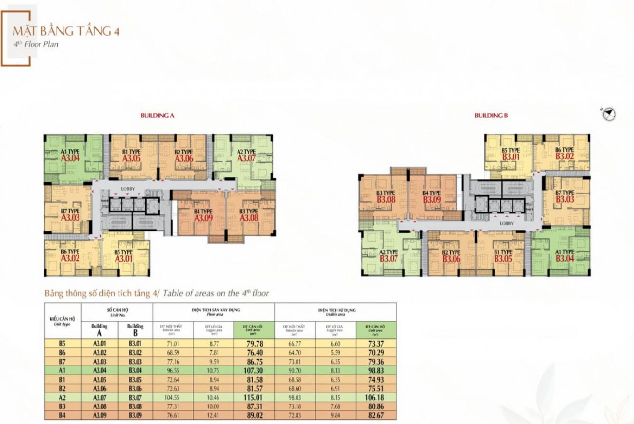 Mặt bằng The Antonia Phú Mỹ Hưng