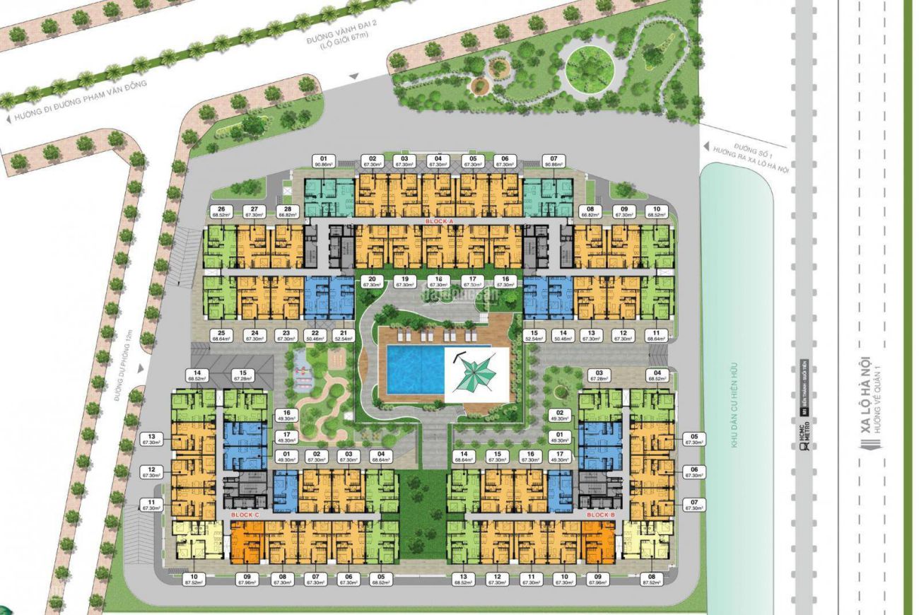 Mặt bằng dự án Lavita Charm Thủ Đức