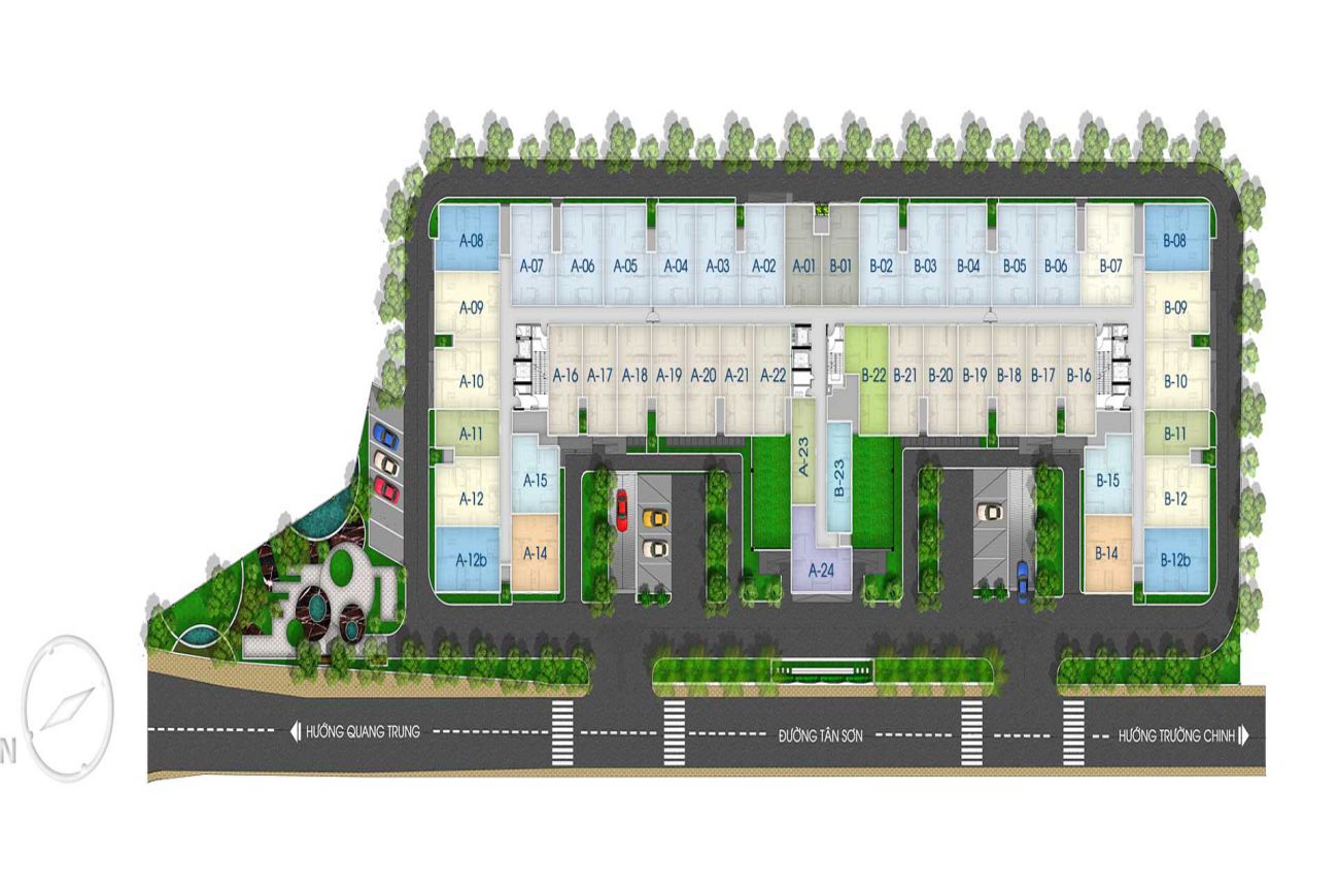 mat bang tang du an golf view palace tan binh