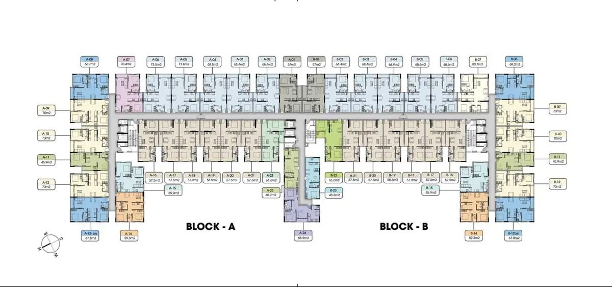 Mặt bằng dự án Golf View Palace Tân Bình