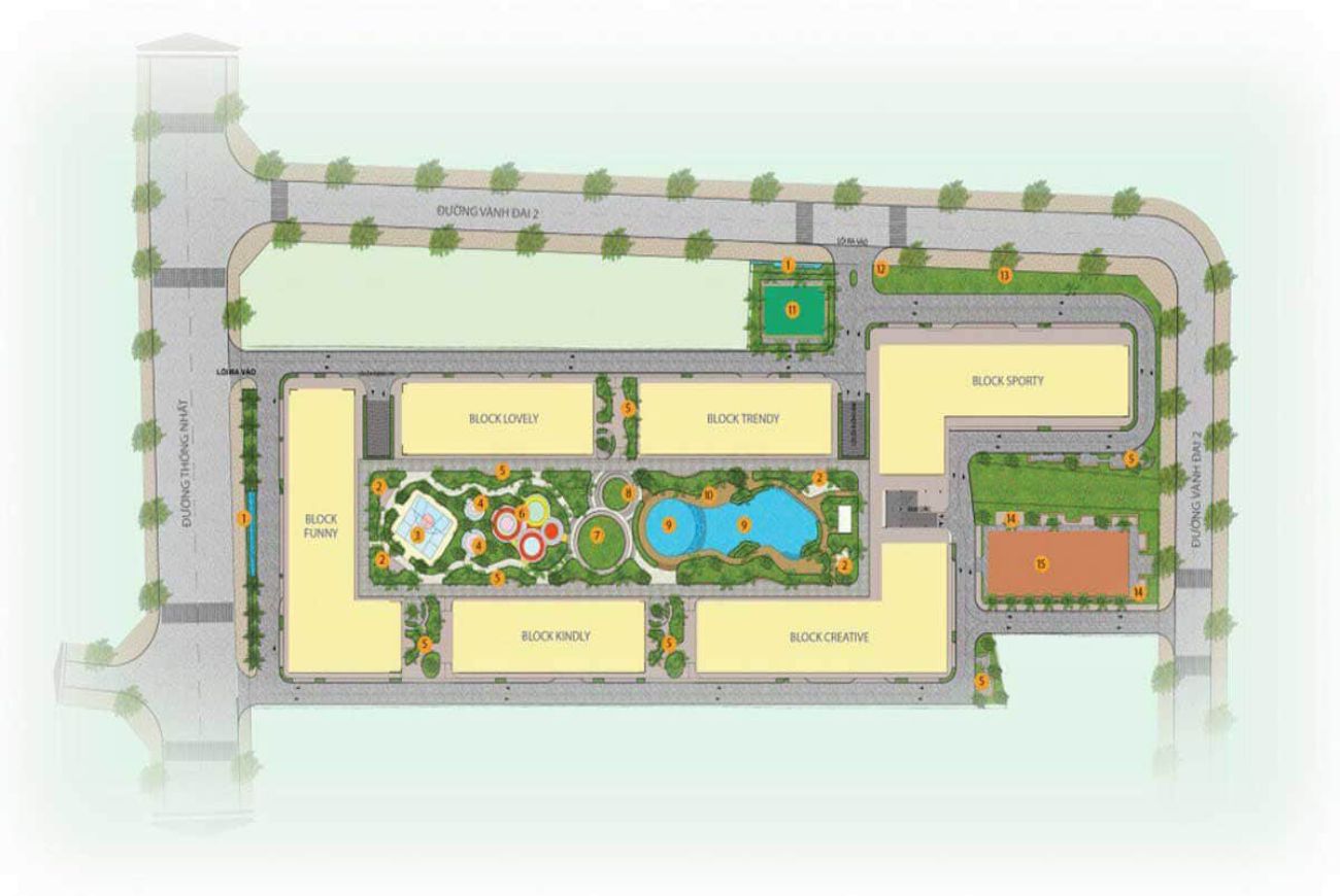 Mặt bằng dự án 9X Next Gen Bình Dương