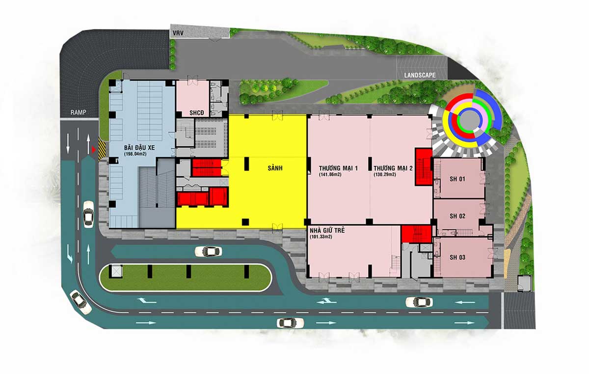 Mặt bằng dự án Happy One Premier Thanh Lộc