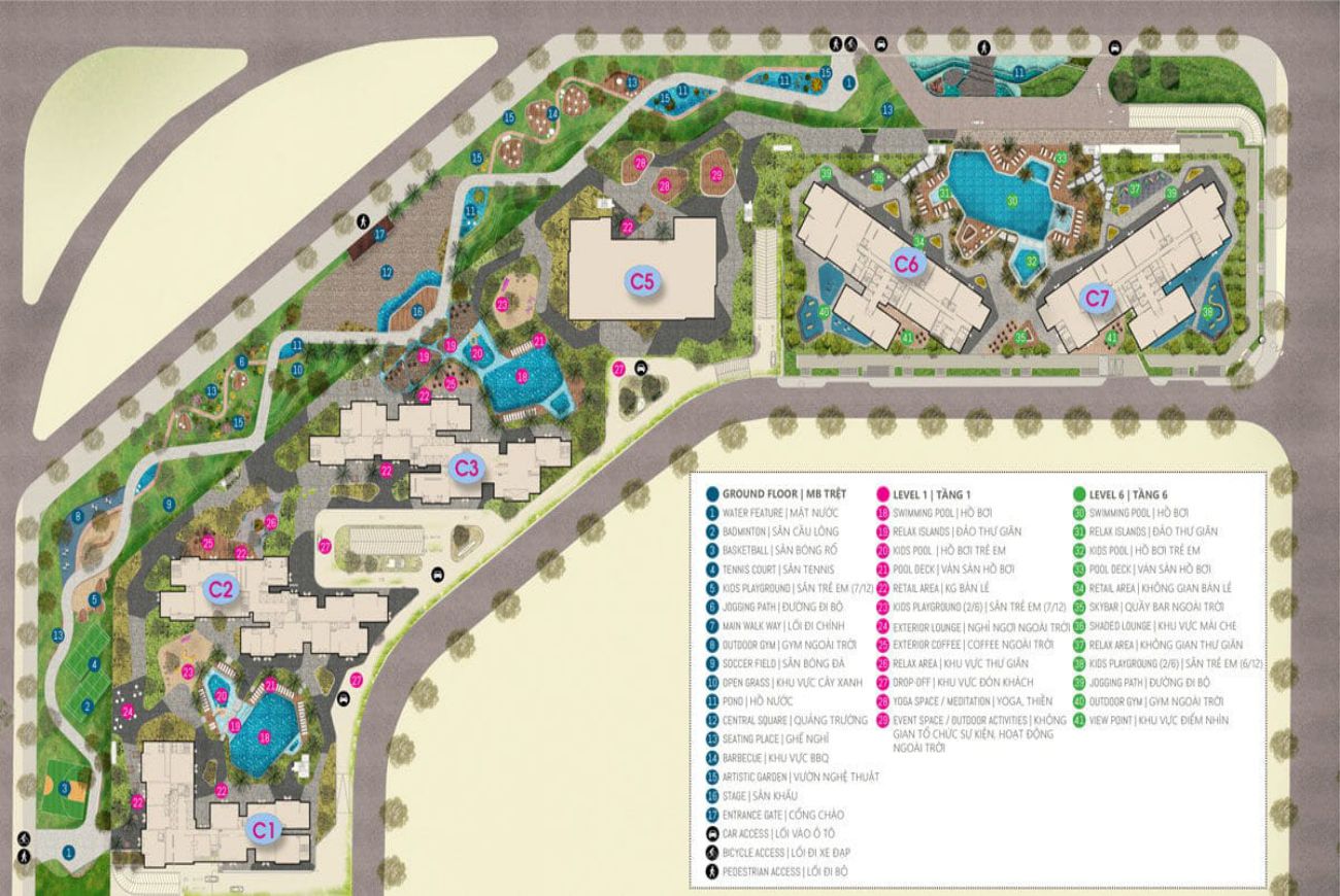 Mặt bằng dự án Vinhomes Khánh Hội Quận 4