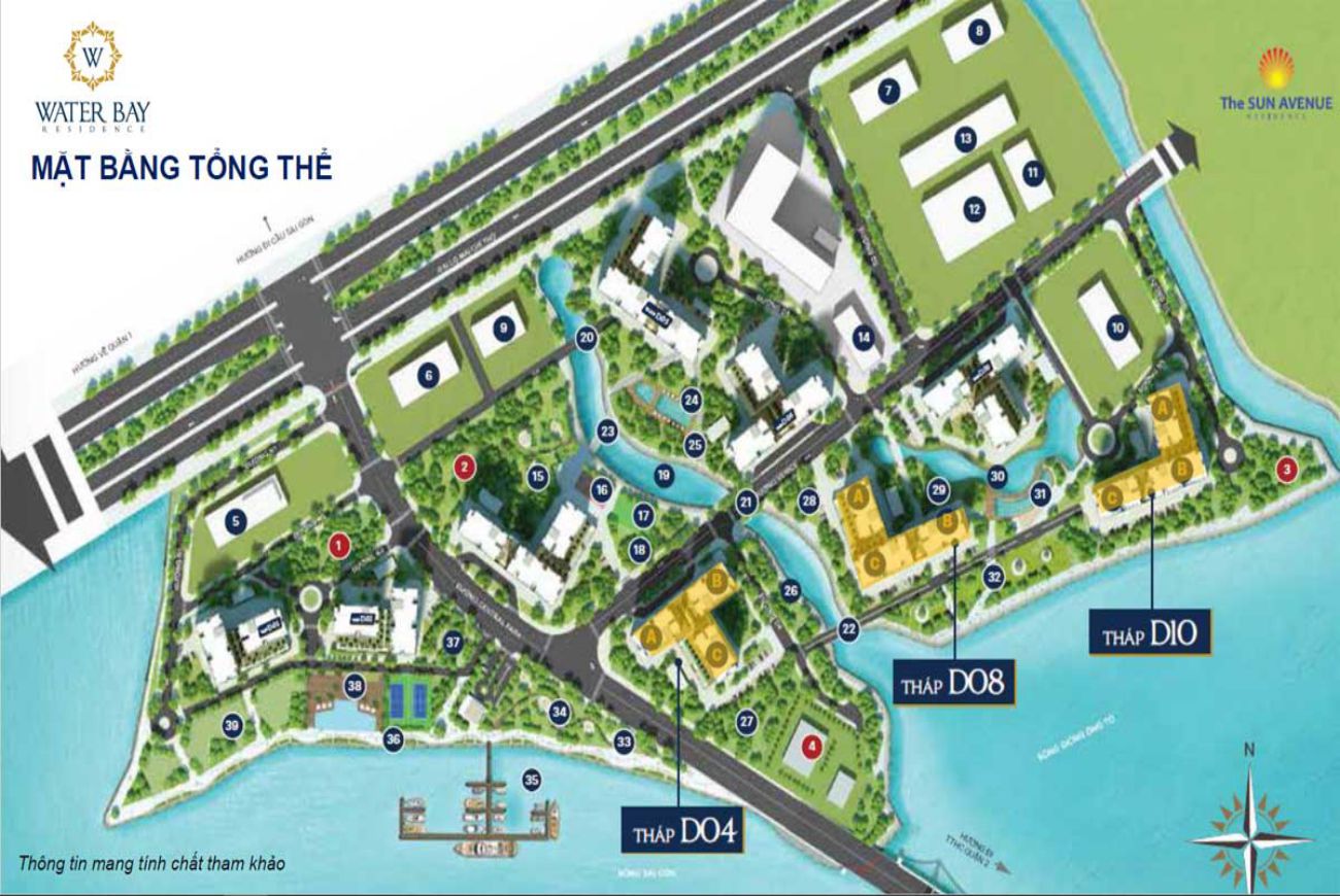 Mặt bằng Water Bay Quận 2