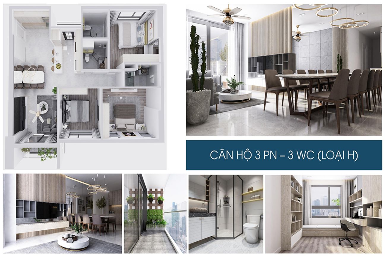 Thiết kế căn hộ Bình Dương Grand View