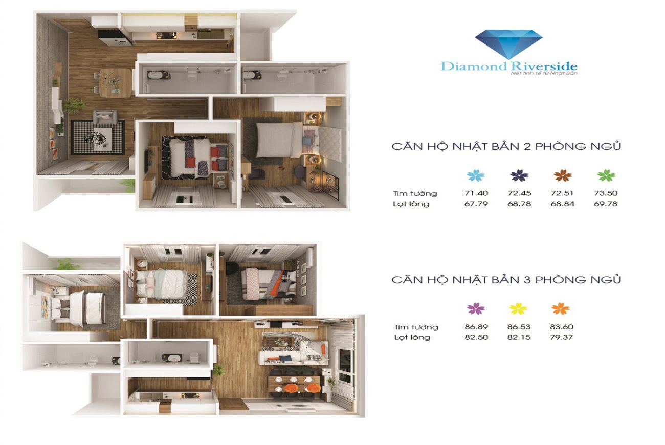 Thiết kế căn hộ City Gate 2 Diamond Riverside