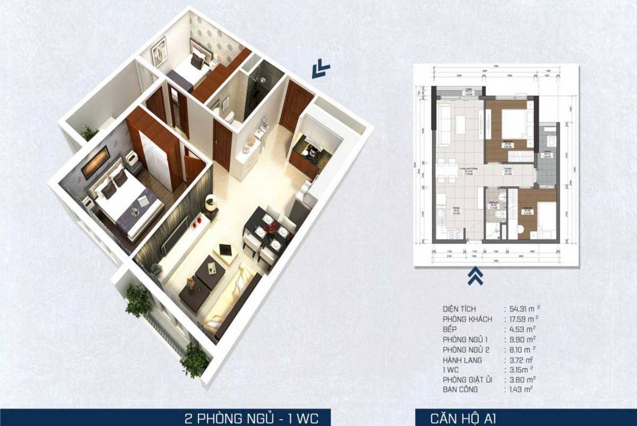 thiet ke can ho A1 the pegasuite 3