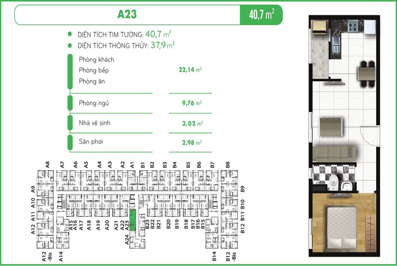 Thiết kế căn hộ Golf View Palace Tân Bình
