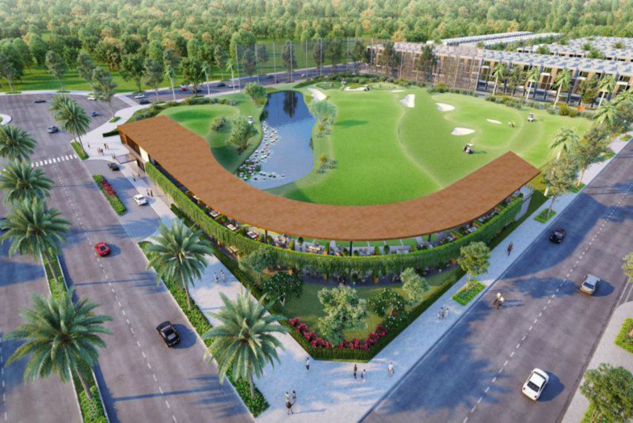 Toàn cảnh sân tập Golf