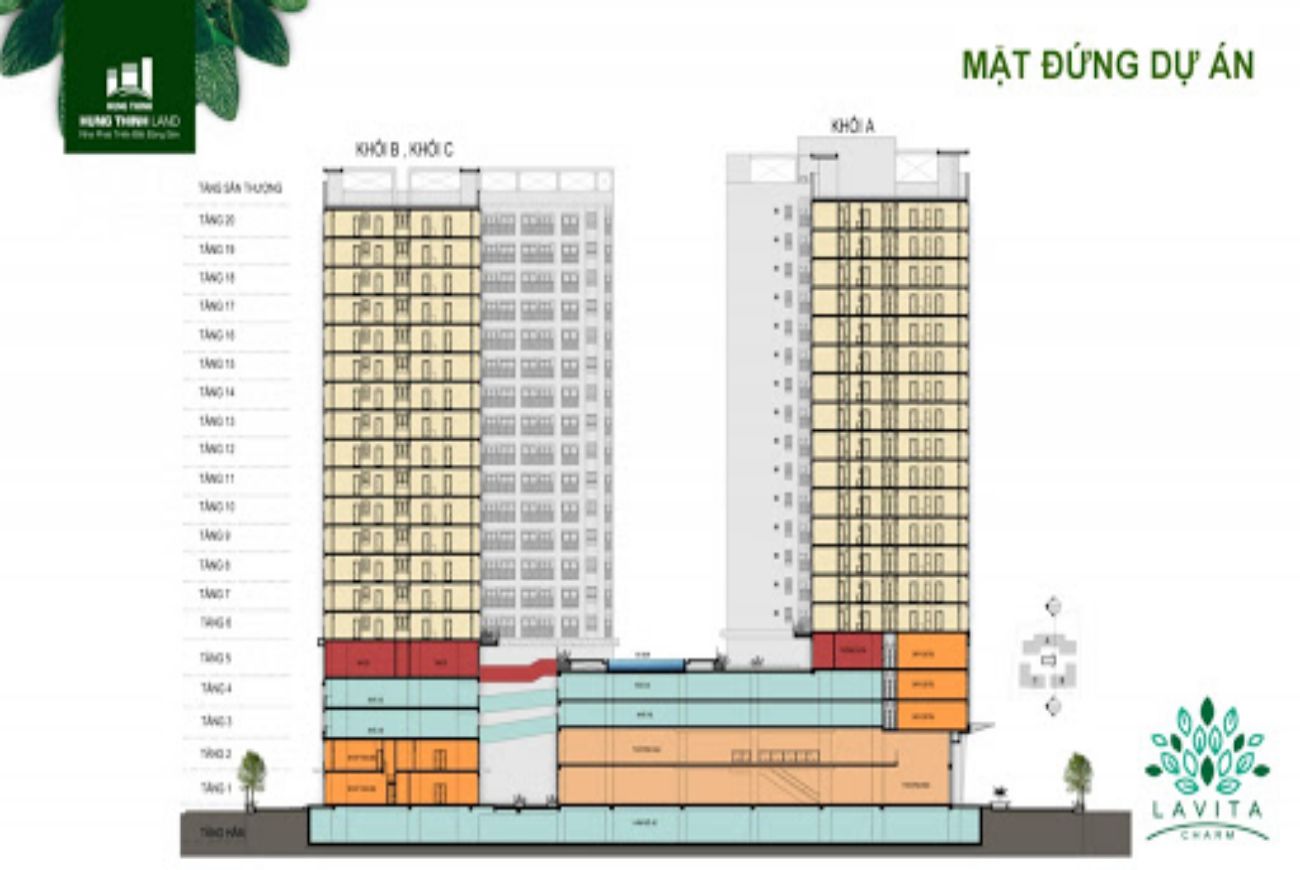 Mặt bằng dự án Lavita Charm Thủ Đức