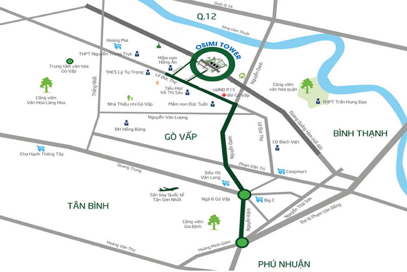 Vị trí Osimi Tower Gò Vấp