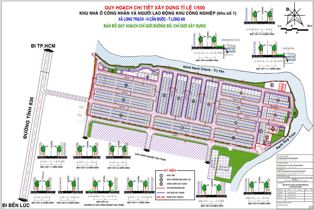 Mặt bằng dự án Saigon Fortune Long An