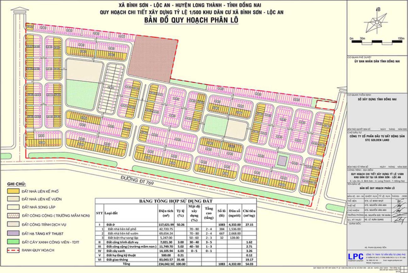 Mặt bằng dự án STC Long Thành