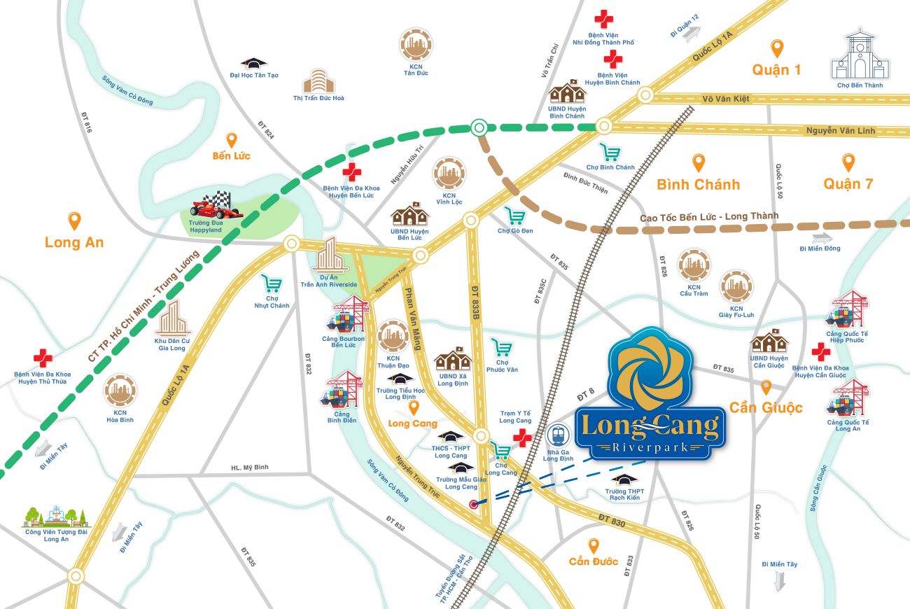 Vị trí Long Cang RiverPark