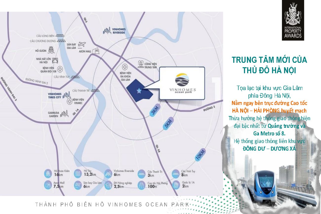 Vị trí Vinhomes Ocean Park