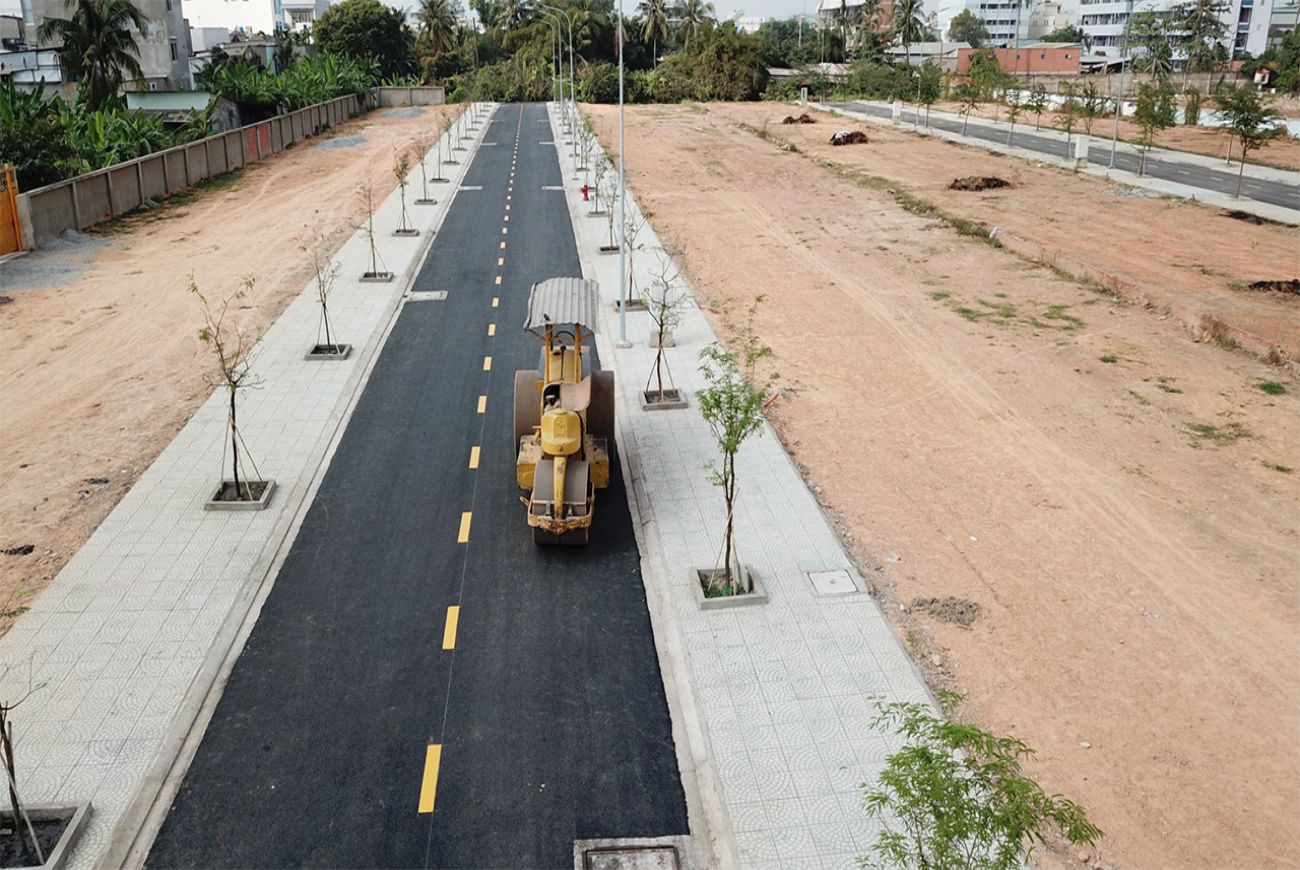 Tiến độ xây dựng nền đất khu The Garden View