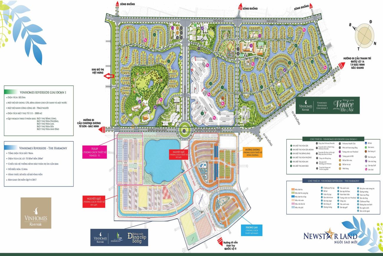 Mặt bằng Vinhomes Riverside The Harmony