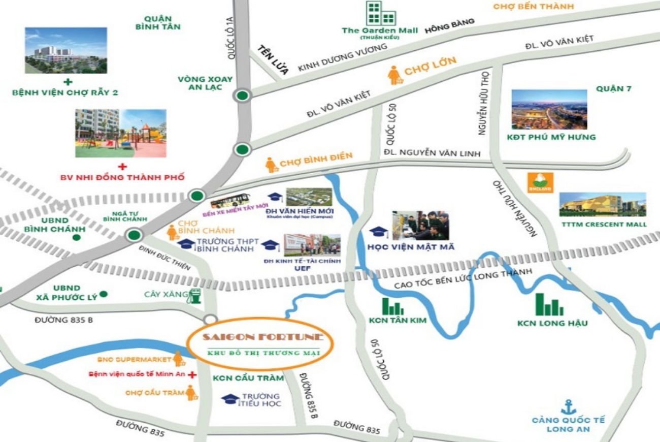 Vị trí Saigon Fortune Long An